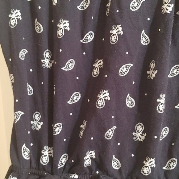 Joe Fresh dark blue Paisley pattern sleeves dress S, 6 years - Picture 2 of 4
